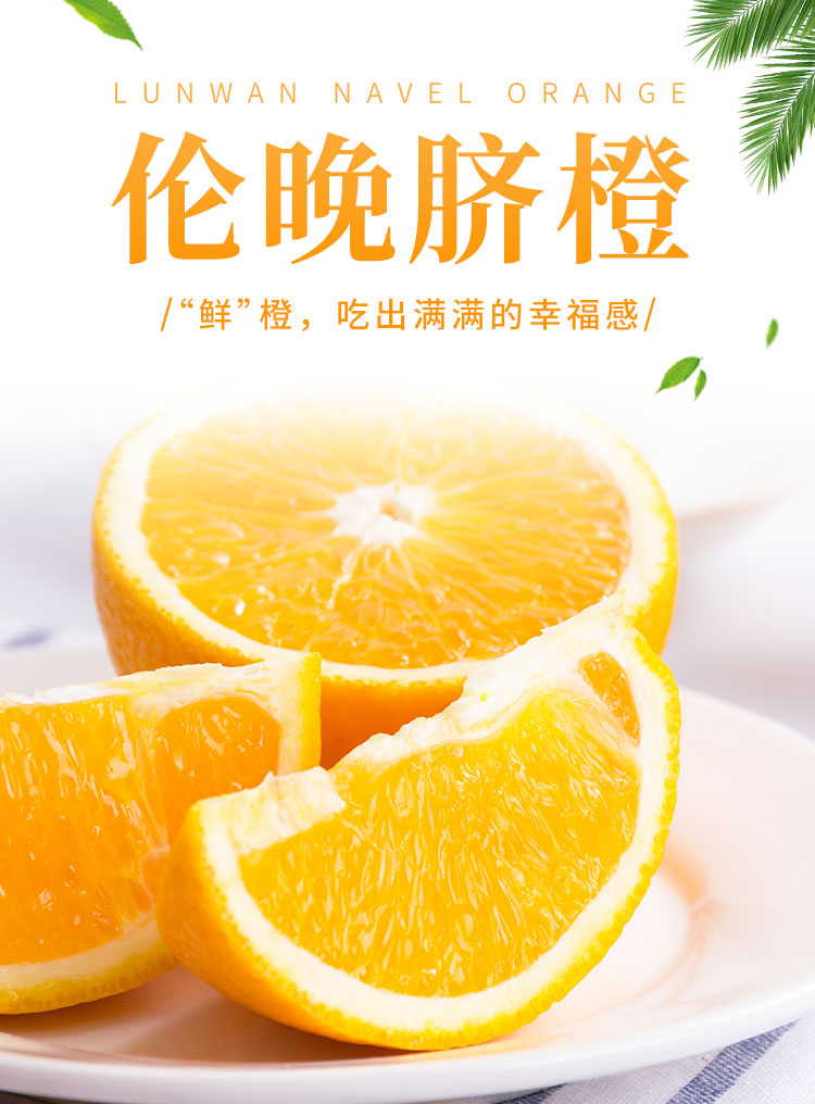 口粮果伦晚脐橙3斤装 甜橙子新鲜当季生鲜水果(图1)