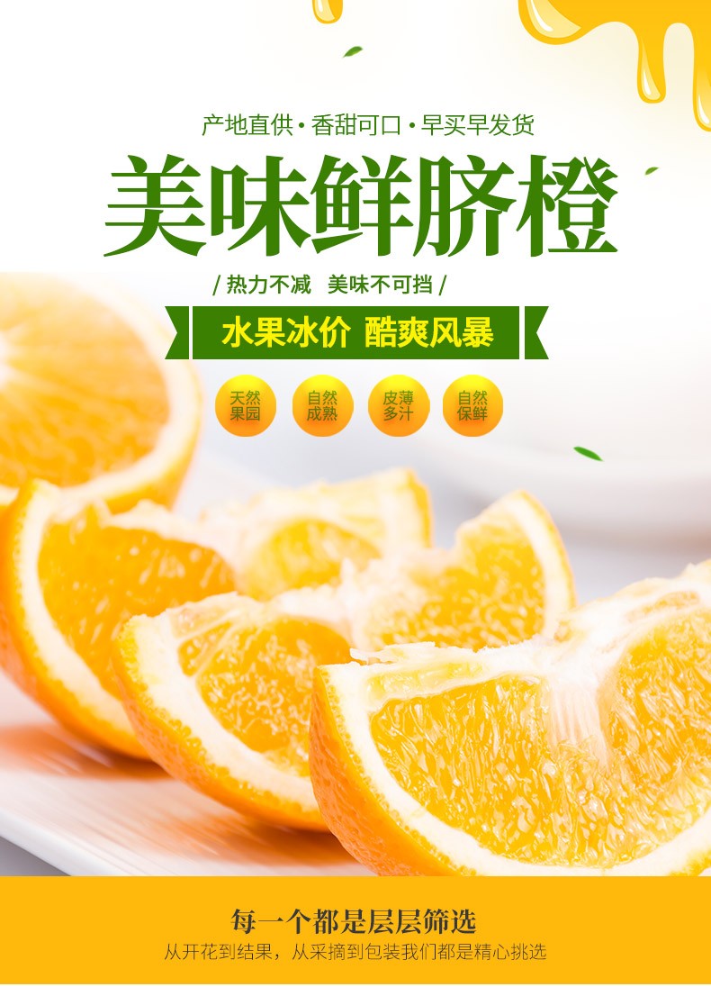 臻瀚伯农 江西赣南脐橙新鲜应季脐橙 赣南夏橙 精品20斤礼盒果径85-90（净重18.5斤以上）(图1)